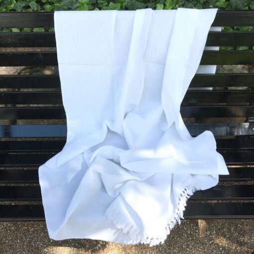 Indisk håndklæde hvid