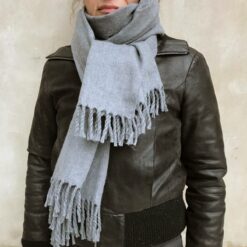 Handloom Tak Shawl - grå
