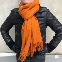 Yak Uld Shawl - orange