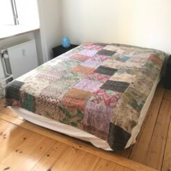 Stonewashed sengetæppe, quiltet