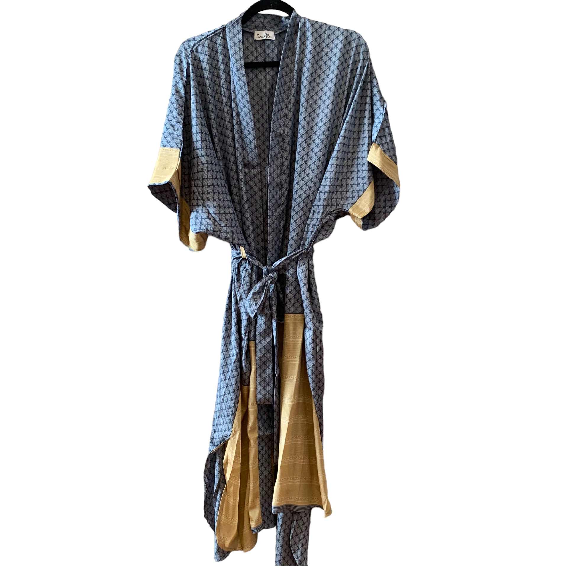 Forkortelse flydende Giotto Dibondon Silke kimono lang - Køb Silke kimono lang til en god pris